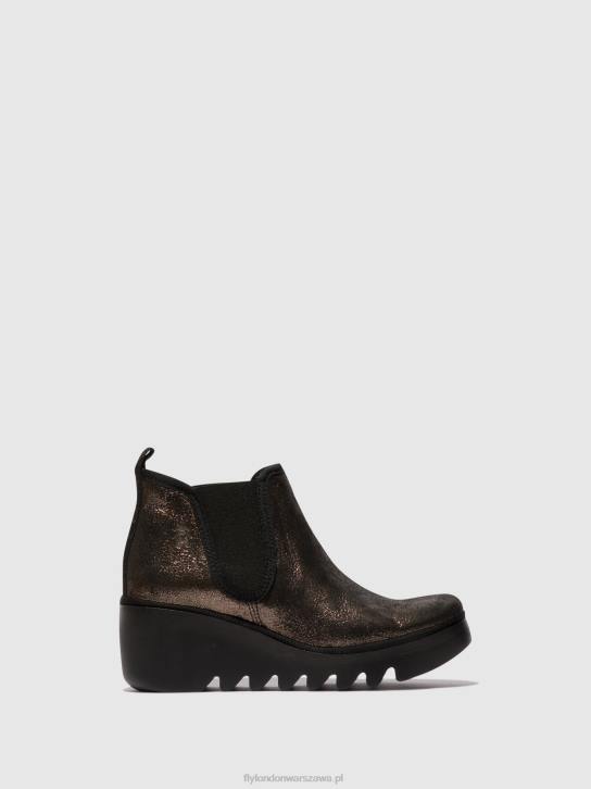 botki chelsea byne349 kobiety L8JJ154 grafit Fly London