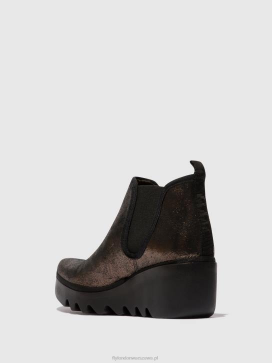 botki chelsea byne349 kobiety L8JJ154 grafit Fly London