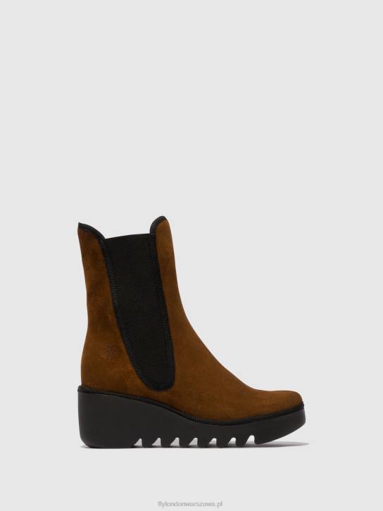 botki chelsea byro395 kobiety L8JJ146 wielbłąd Fly London