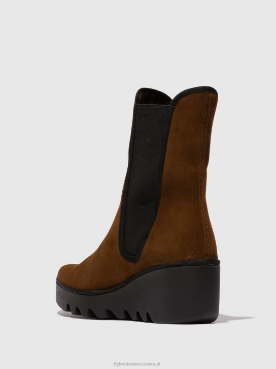 botki chelsea byro395 kobiety L8JJ146 wielbłąd Fly London