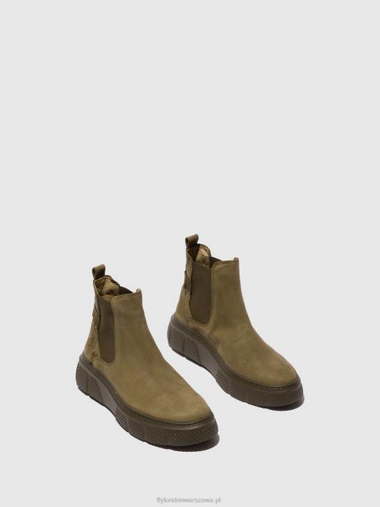 botki chelsea ebbe479 kobiety L8JJ228 wojsko soranowe Fly London