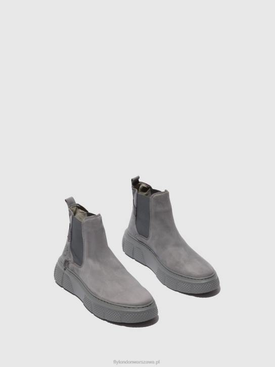 botki chelsea ebbe479 kobiety L8JJ237 soranowo niebieskoszary Fly London