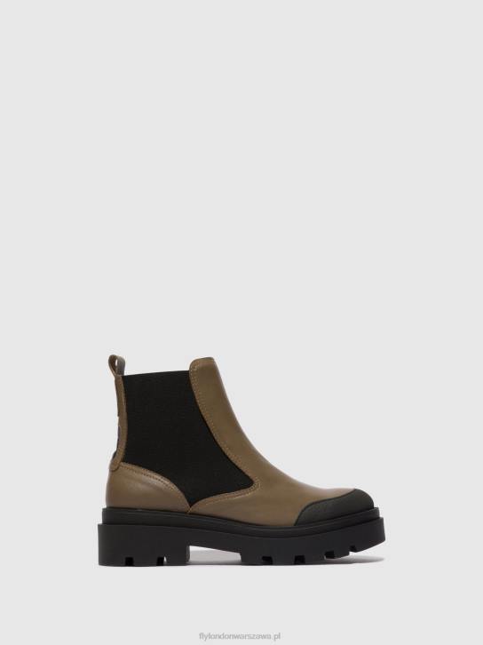 botki chelsea jeba879 kobiety L8JJ133 kolor ciemnoszary Fly London