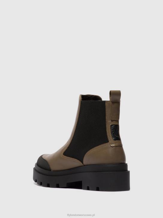 botki chelsea jeba879 kobiety L8JJ133 kolor ciemnoszary Fly London