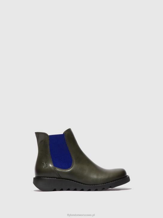 botki chelsea kobiety L8JJ118 salv diesel (niebieska gumka) Fly London