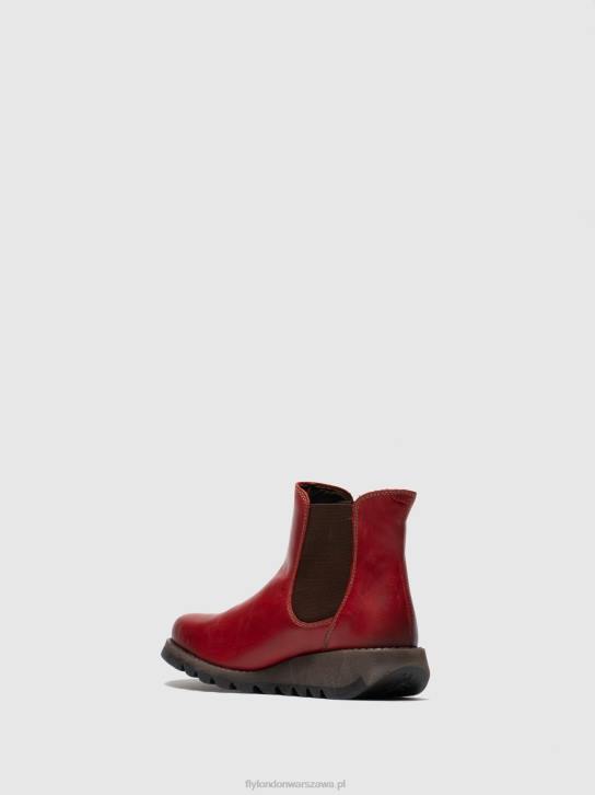 botki chelsea kobiety L8JJ275 soczysta czerwień Fly London