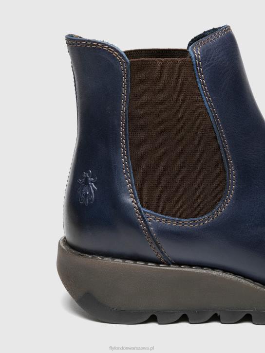 botki chelsea kobiety L8JJ278 niebieski Fly London