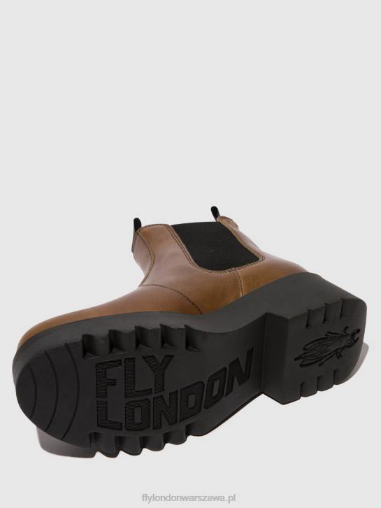 botki chelsea medi789 kobiety L8JJ135 wielbłąd Fly London