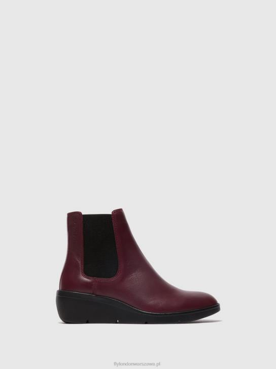 botki chelsea nola549 kobiety L8JJ131 bordeaux Fly London