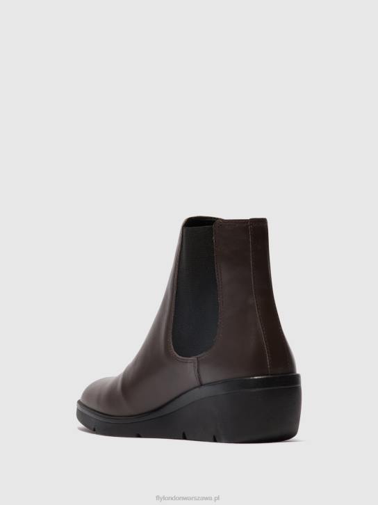 botki chelsea nola549 kobiety L8JJ132 brązowy Fly London