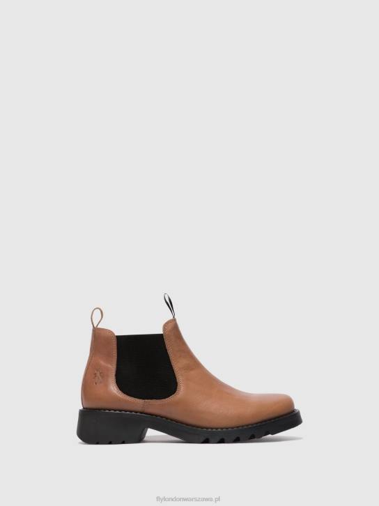 botki chelsea rika894 kobiety L8JJ121 róż (czarna podeszwa) Fly London