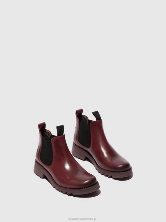 botki chelsea rika894 kobiety L8JJ126 fioletowy (fioletowa podeszwa) Fly London