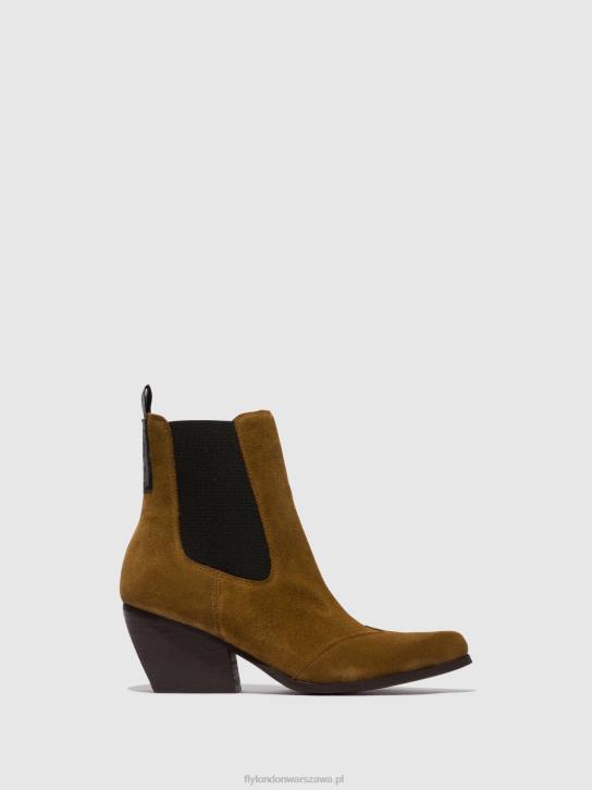 botki chelsea torm911 kobiety L8JJ113 wielbłąd Fly London