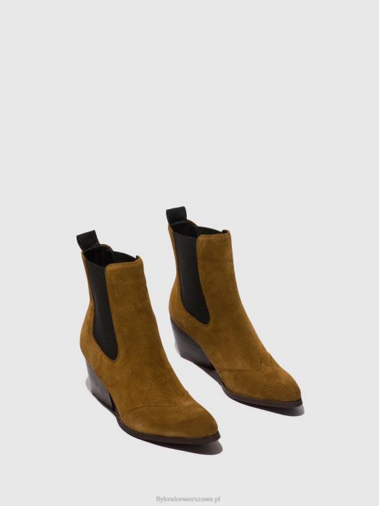 botki chelsea torm911 kobiety L8JJ113 wielbłąd Fly London