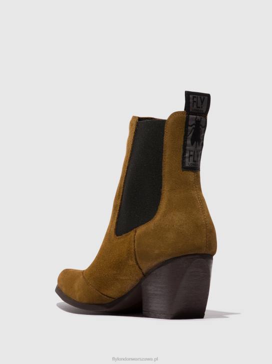 botki chelsea torm911 kobiety L8JJ113 wielbłąd Fly London