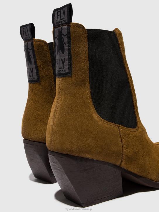 botki chelsea torm911 kobiety L8JJ113 wielbłąd Fly London