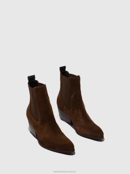 botki chelsea torm911 kobiety L8JJ114 czekolada Fly London