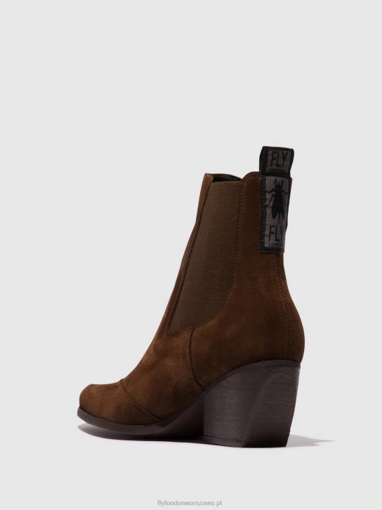 botki chelsea torm911 kobiety L8JJ114 czekolada Fly London