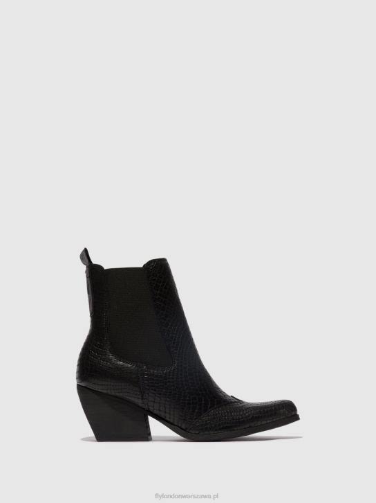 botki chelsea torm911 kobiety L8JJ122 czarny Fly London