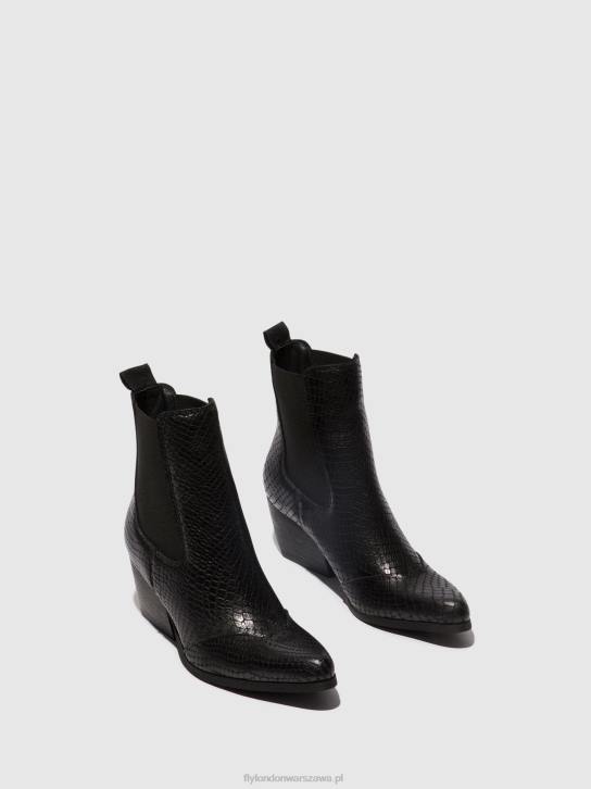botki chelsea torm911 kobiety L8JJ122 czarny Fly London
