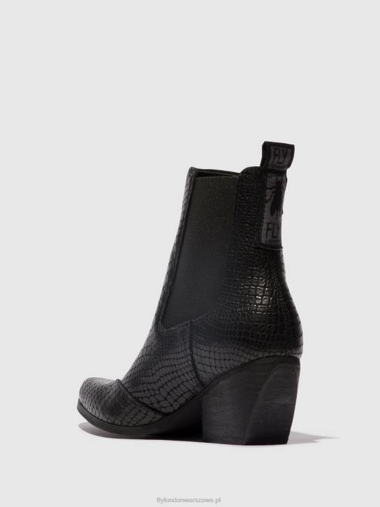 botki chelsea torm911 kobiety L8JJ122 czarny Fly London