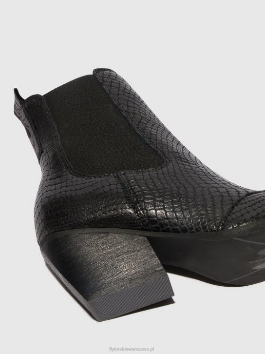 botki chelsea torm911 kobiety L8JJ122 czarny Fly London