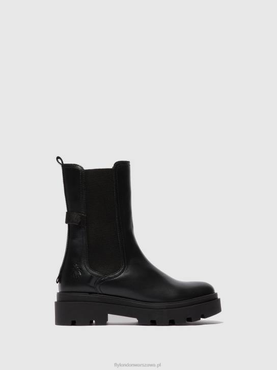 buty chelsea judy819 kobiety L8JJ334 czarny nappa Fly London