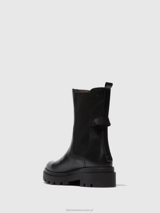 buty chelsea judy819 kobiety L8JJ334 czarny nappa Fly London