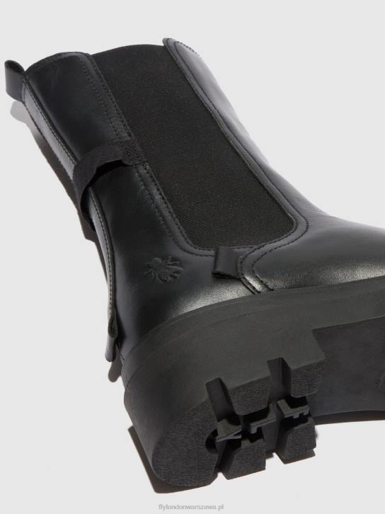 buty chelsea judy819 kobiety L8JJ334 czarny nappa Fly London