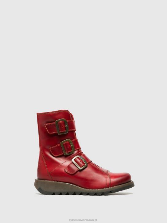 klamra botki scop110 kobiety L8JJ265 czerwony Fly London