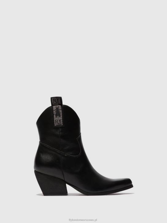 zapinane na zamek botki tabb905 kobiety L8JJ31 czarny Fly London