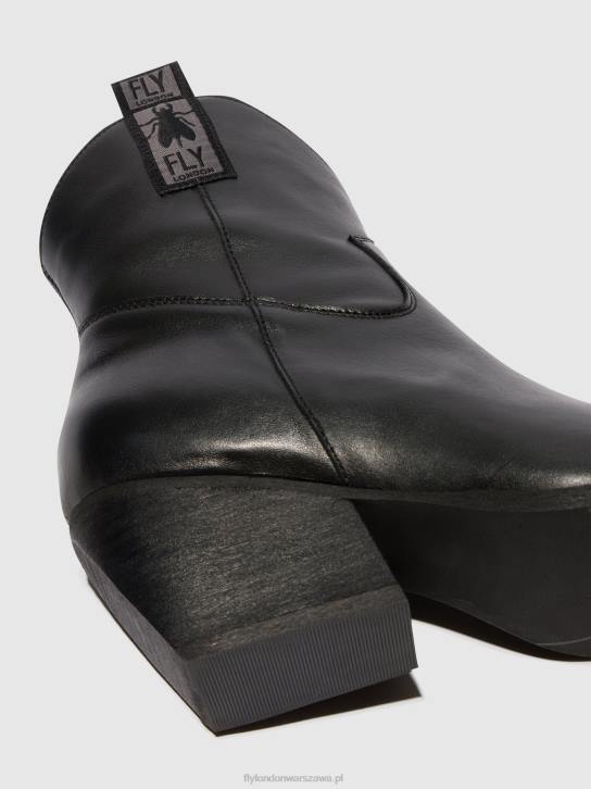 zapinane na zamek botki tabb905 kobiety L8JJ31 czarny Fly London