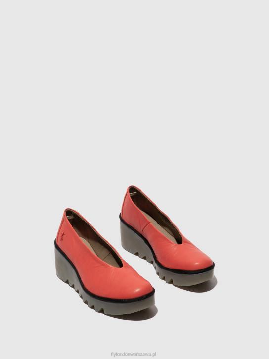 buty wsuwane beso246 kobiety L8JJ642 malina Fly London