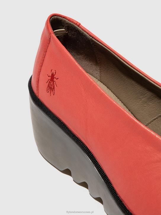 buty wsuwane beso246 kobiety L8JJ642 malina Fly London