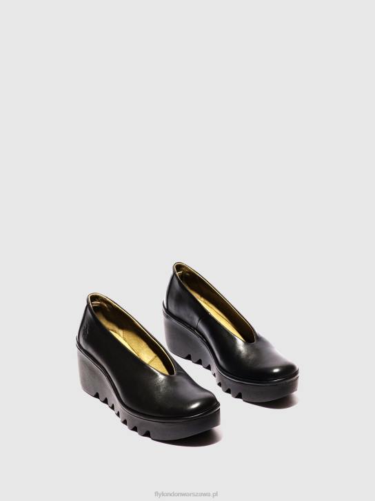 buty wsuwane beso246 kobiety L8JJ672 czarny Fly London