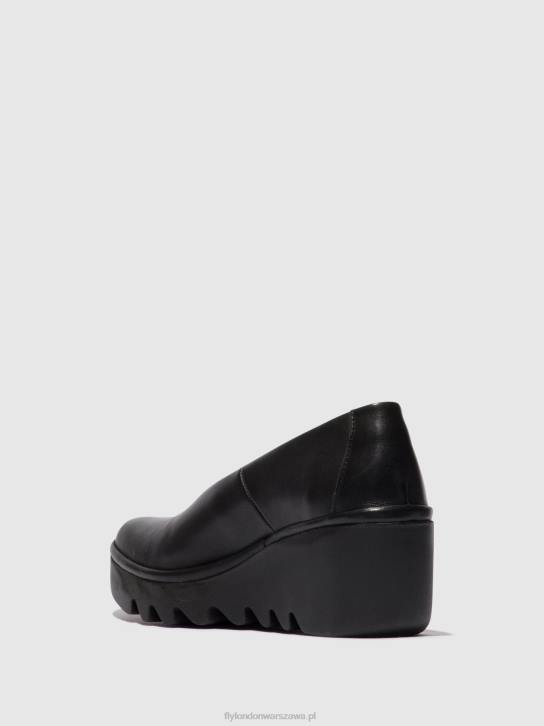 buty wsuwane beso246 kobiety L8JJ672 czarny Fly London