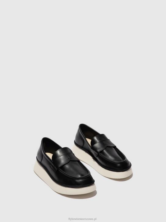 buty wsuwane coaf418 kobiety L8JJ637 czarny Fly London