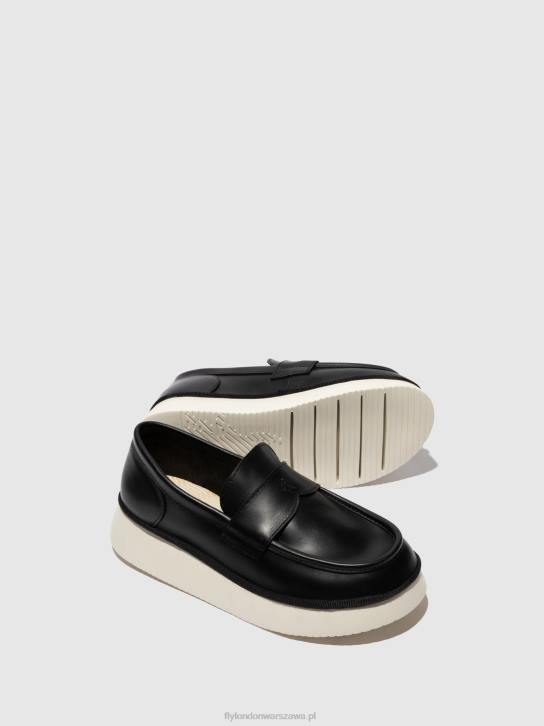buty wsuwane coaf418 kobiety L8JJ637 czarny Fly London