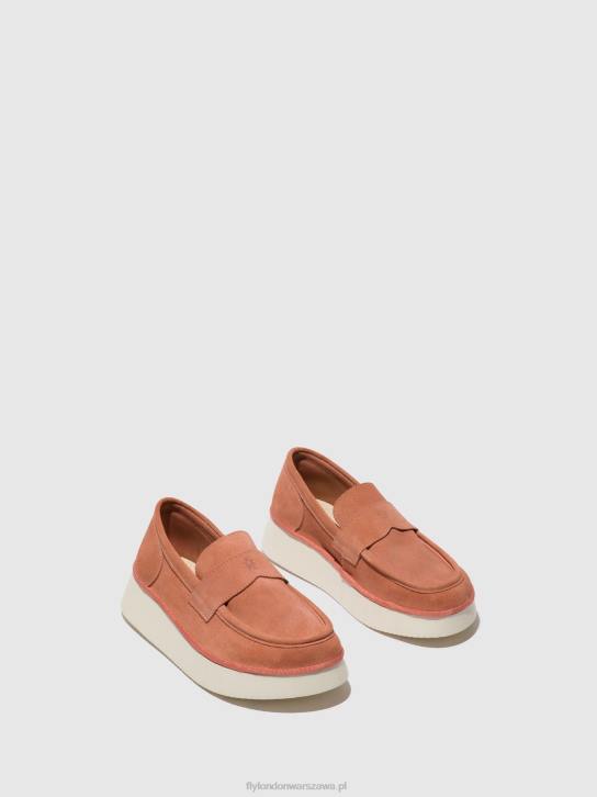 buty wsuwane coaf418 kobiety L8JJ640 Róża Fly London