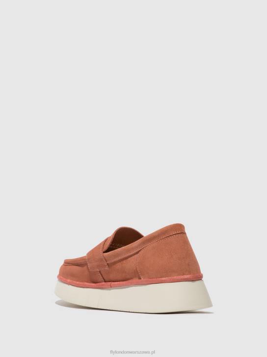 buty wsuwane coaf418 kobiety L8JJ640 Róża Fly London