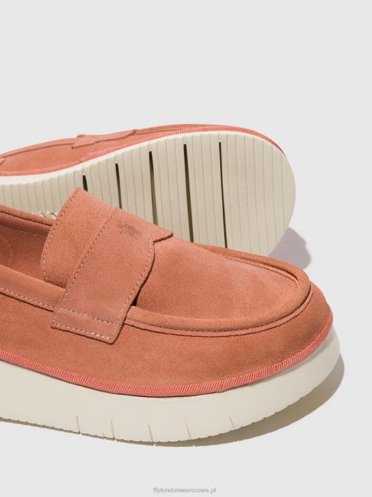 buty wsuwane coaf418 kobiety L8JJ640 Róża Fly London