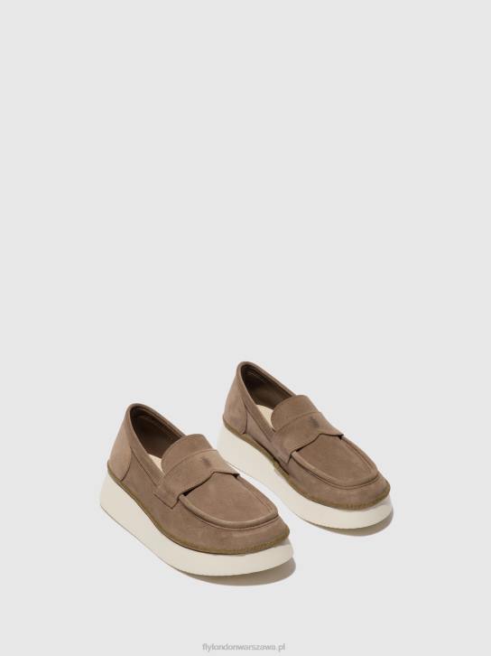 buty wsuwane coaf418 kobiety L8JJ641 kamień Fly London