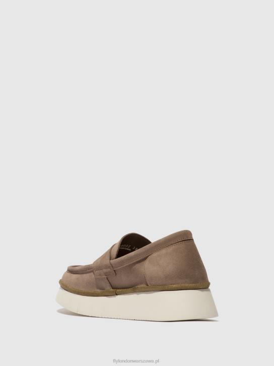 buty wsuwane coaf418 kobiety L8JJ641 kamień Fly London