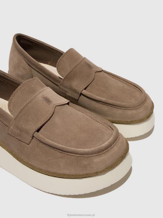 buty wsuwane coaf418 kobiety L8JJ641 kamień Fly London