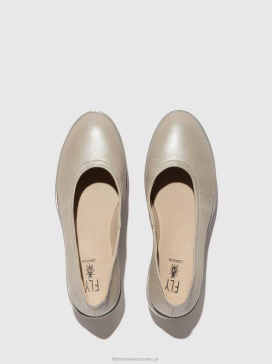 buty wsuwane num570 kobiety L8JJ633 srebro Fly London