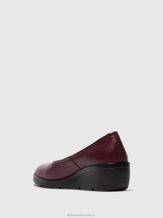 buty wsuwane num570 kobiety L8JJ670 bordeaux Fly London