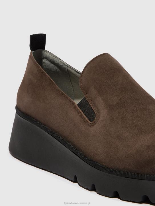 buty wsuwane pece406 kobiety L8JJ667 dk. kolor ciemnoszary Fly London