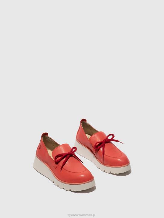 buty wsuwane popi436 kobiety L8JJ629 malina Fly London