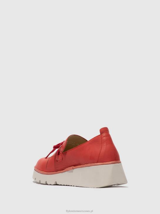 buty wsuwane popi436 kobiety L8JJ629 malina Fly London