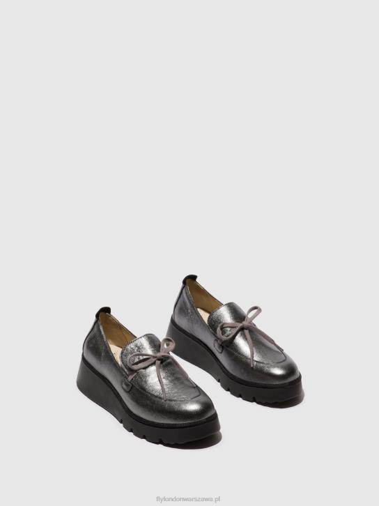 buty wsuwane popi436 kobiety L8JJ636 grafit Fly London